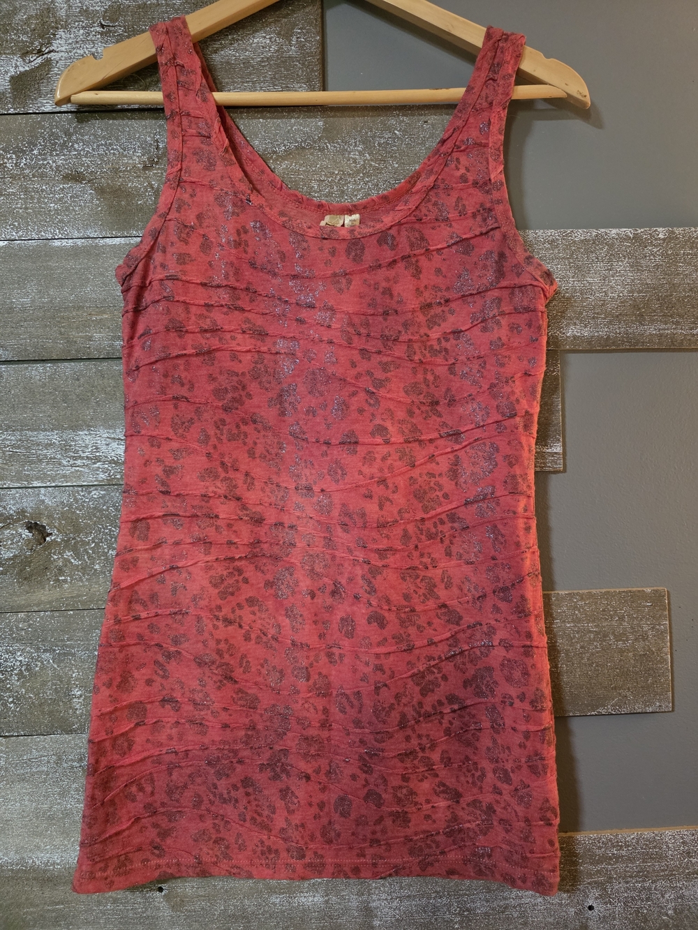 BKE Women's Red Floral Tank Top